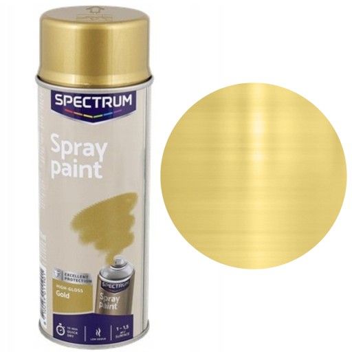 FARBA V STRIEKU VYSOKÝ LESK 400ML ZLATÁ AKRYL