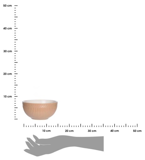 Dekoratívna miska kamenina MISA keramická béžová 610 ml škandinávske občerstvenie
