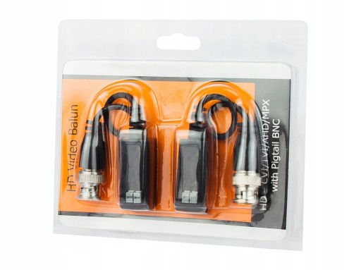 BNC Video Balun Plug s káblom Quick Connector 300m