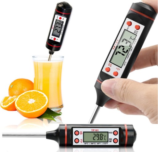 LCD KUCHYNSKÝ TEPLOMER SONDA NA MÄSO VÍNO