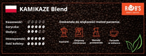KAMIKAZE Blend 40:60 káva 250g - mletá