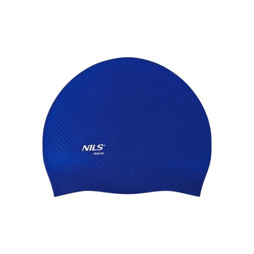 NILS AQUA BLUE SILIKÓNOVÁ ČIAPKA NA PLÁVANIE