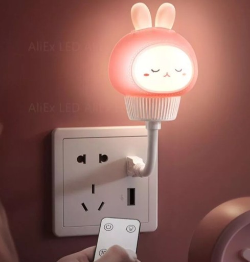 Silikónová lampa pre deti LAPTOP USB + REMOTE