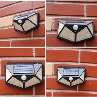 Solárna LAMPA NÁSTENNÁ LAMPA pohybový senzor 100LED E080