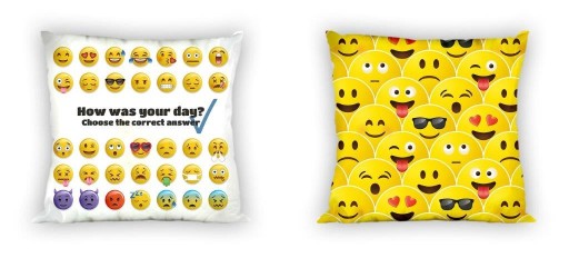 OBLIECKA NA VANKÚŠ 40X40 EMÓCIE EMOTIKONY