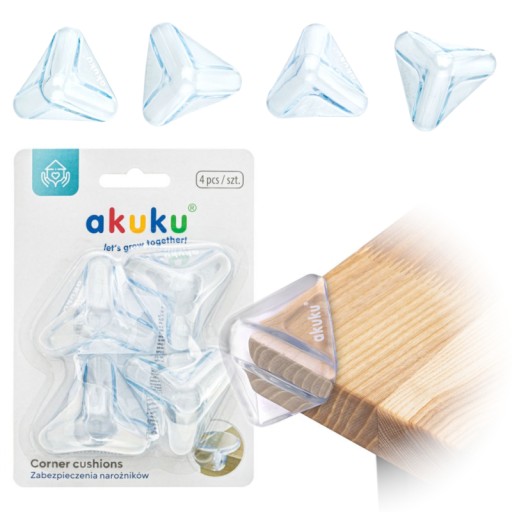 AKUKU SILIKÓNOVÉ OCHRANY NA NÁBYTOK DO ROHOV 4 KS. PREKRÝVKY