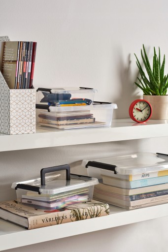 NÁDOBA NA POTRAVINY, plastový organizér, box 2 s krytom, viacúčelový