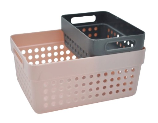 ORGANIZER kôš nádoba KOŠÍK 15,5x10x23,5 plast RUŽOVÁ 3,5l
