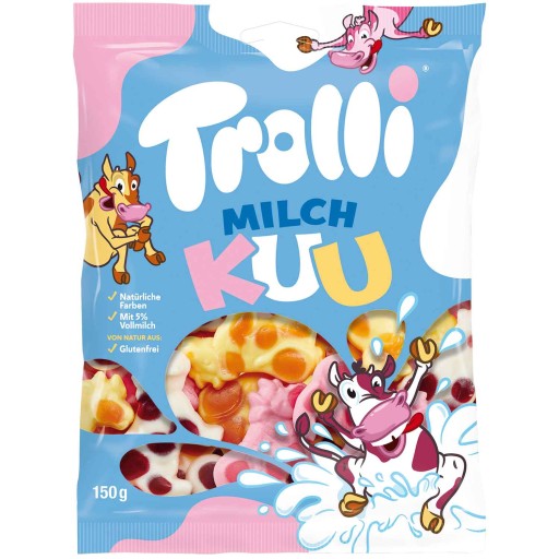Trolli Milch Kuu mliečne ovocné želé 150 g