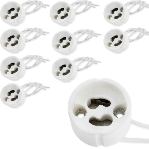 10x GU10 pripojovacia objímka Držiak LED žiarovky KONEKTOR KOCKY