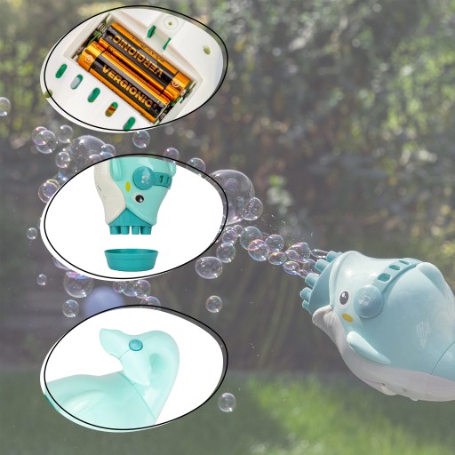 BUBBLE GUN na bubliny pre deti Bubble stroj Delfinek