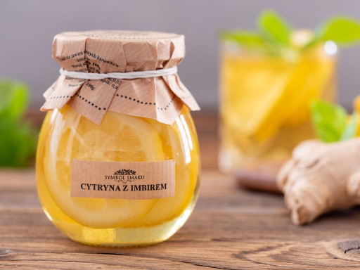 Citróny v sirupe so zázvorom, citrónová šťava ako darček, 260ml