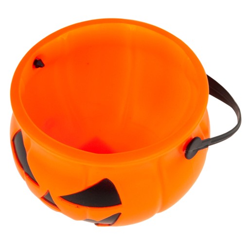 HALLOWEENSKÉ TEKVICOVÉ VEDRO, ORANŽOVÉ, 10 cm