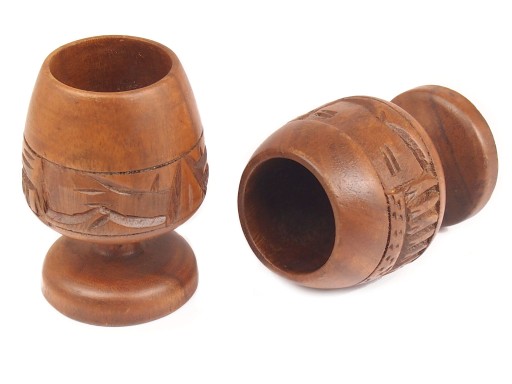 GLAY, ŠÁLKA, HRNČEK, z EXOTICKÉHO DREVA, 11 cm