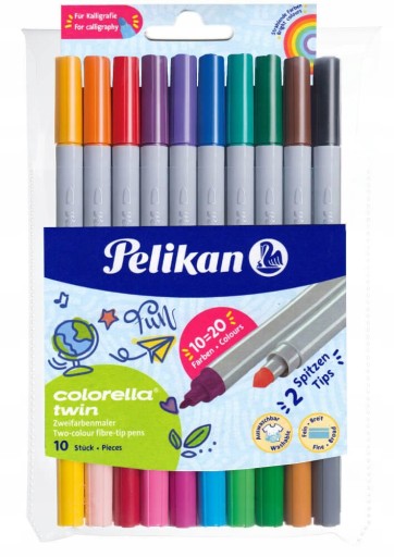 Colorella fixky obojstranné 10 ks, 20 kol