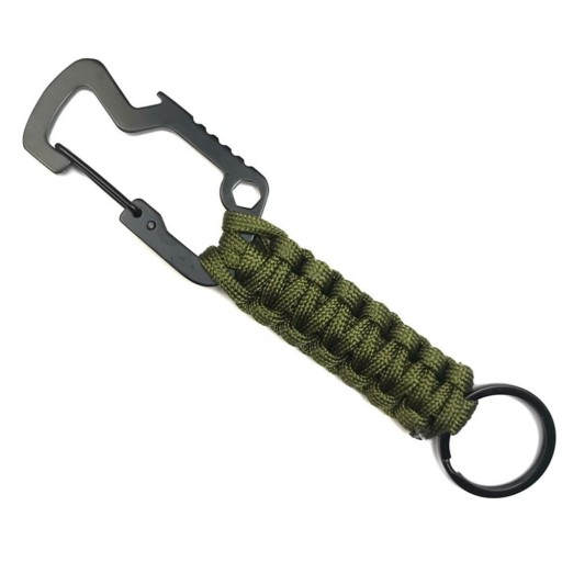 TAKTICKÁ KARABÍNA PARACORD SURVIVAL KEYRING