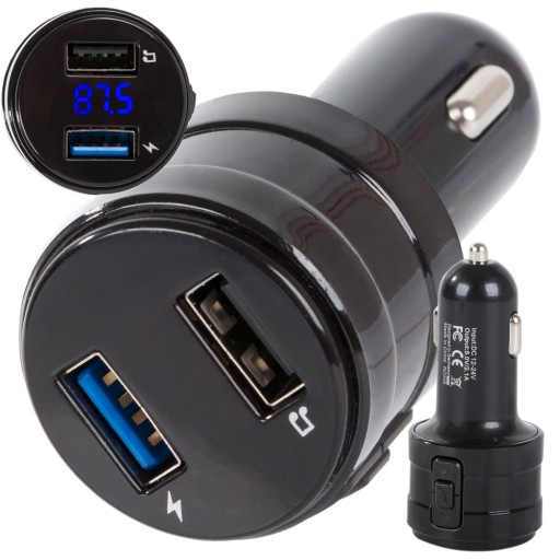 FM TRANSMITTER MP3 BLUETOOTH NABÍJAČKA 2x USB AUDIO NABÍJAČKA DO AUTO
