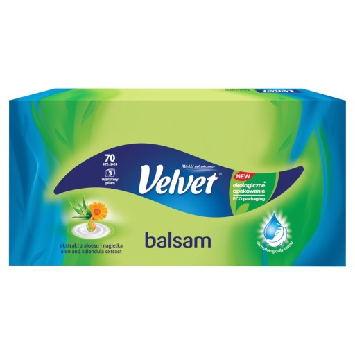 VELVET WIPES BOX 70KS LOTION
