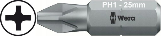 WERA 851/1 s bitovým hrotom Philips PH1 25mm 1 ks