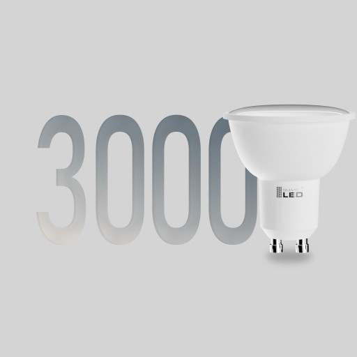 GU10 LED 9W žiarovka, nebliká, teplá biela, 38° CCD VÝKON.