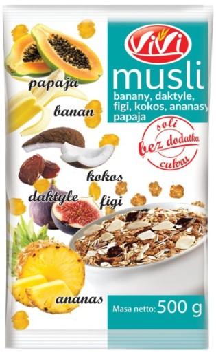 VIVI Müsli tropické ovocie 500g
