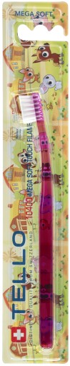TELLO MEGA SOFT 10400 ZUBNÁ KEFKA PRE DETI 0-3 ROKY BLISTER 1 ks.