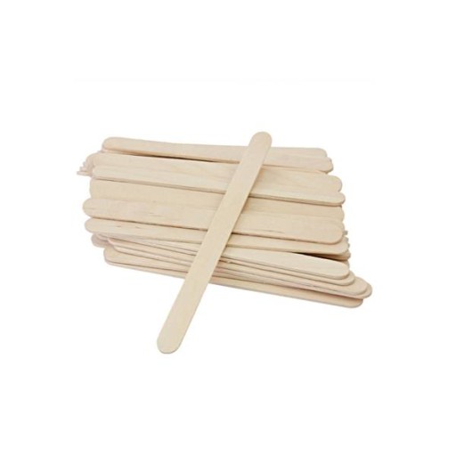 Drevená špachtľa stredná 114 x 10 x 2 mm - 100 kusov