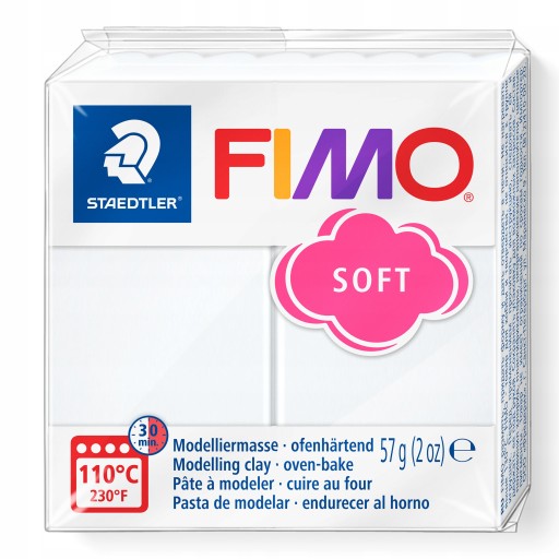 Staedtler Fimo Soft termosetová hmota 57g Biela