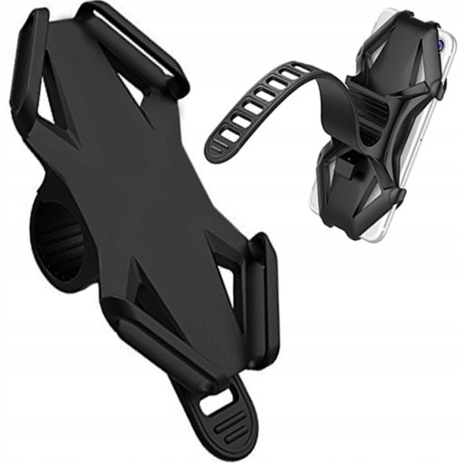 SILNÝ GUMOVÝ DRŽIAK NA BICYKEL PRE TELEFÓN 4-6'' GPS SMARTFÓN SILIKÓNOVÝ MOTOR