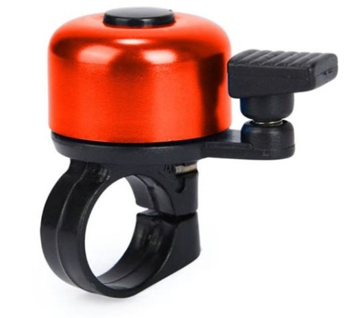 Mechanický hliníkový zvonček na bicykel RED