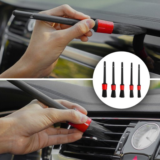 Sada detailingových štetcov na umývanie, čistenie auta, autoprach, 5 ks