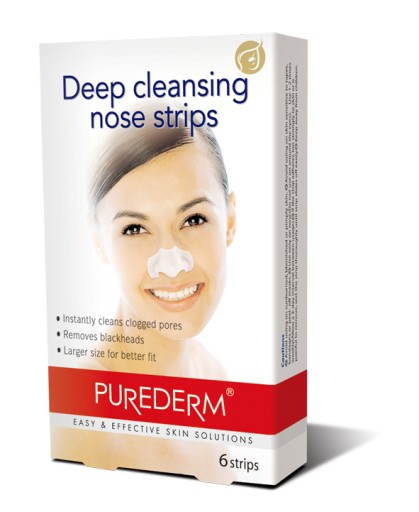 PureDerm čistiace pásiky na nos 6 ks