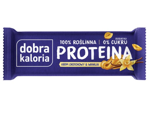 Dobrá kalorická proteínová tyčinka s vanilkovým orechom
