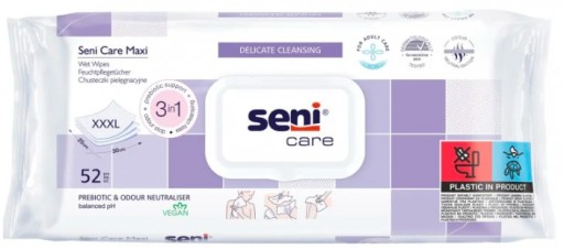 SENI CARE MAXI ošetrujúce obrúsky 52 ks.