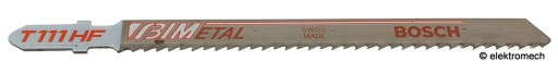 List do priamočiarej píly BOSCH T111HF, drevo, kov