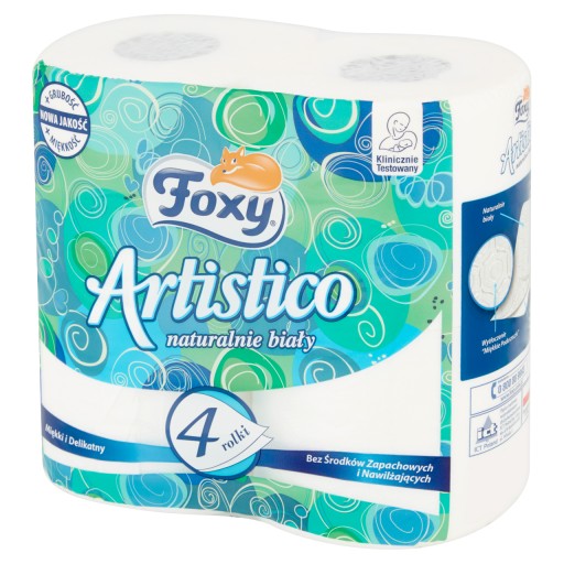 Foxy artistico biely toaletný papier 4 ks