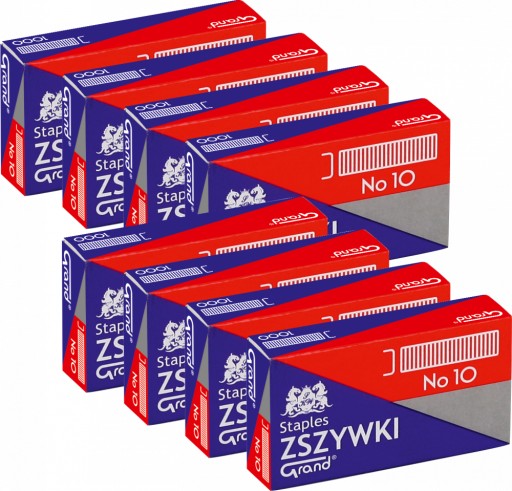 Veľké sponky č. 10 1000 ks strieborné x8