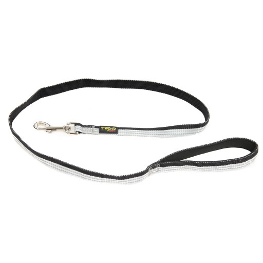 Reflexné vodítko pre psa TREND STRIPE 20mm Čierne