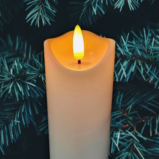 CORTINA PLASTOVÁ LED SVIEČKA S IMITÁCIOU PLAMEŇA 12,5 cm s batériami!