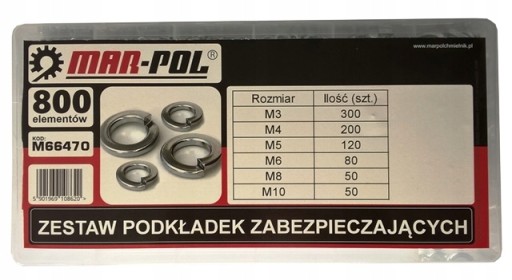 SADA BEZPEČNOSTNEJ PODLOŽKY 800KS M3-M10