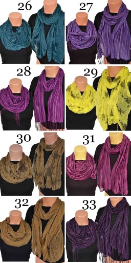 SCARF SCARF SCARF Elegantná tenká šatka