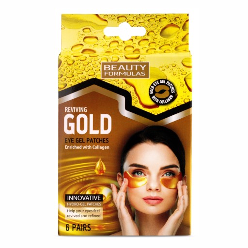 Beauty Formulas zlaté gélové očné vankúšiky 12 ml