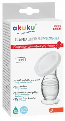 AKUKU SILIKÓNOVÝ ZBERAČ MLIEKA MAGICKÁ POJISTKA NA FĽAŠU A0399