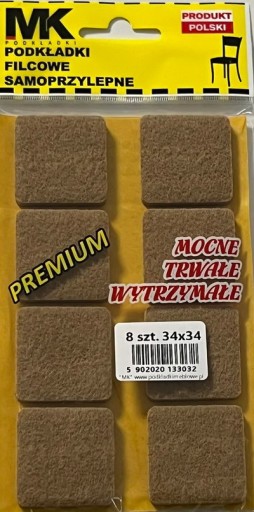 PLSTENÉ PODLOŽKY PRE PRÉMIOVÝ NÁBYTOK 34X34 HNEDÁ