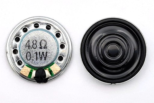 miniatúrny reproduktor 2cm 20mm 0,1W 4,8 ohm