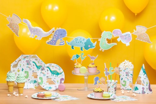 Dinosaurs hrnček 220ml 6ks Dino dinosaurus narodeninové poháre na pitie