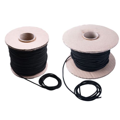 Elastická manžeta bundy 2mm a 3mm ČIERNA 2x10mb