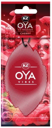 Červený prívesok s vôňou čerešne K2 Oya Vibes