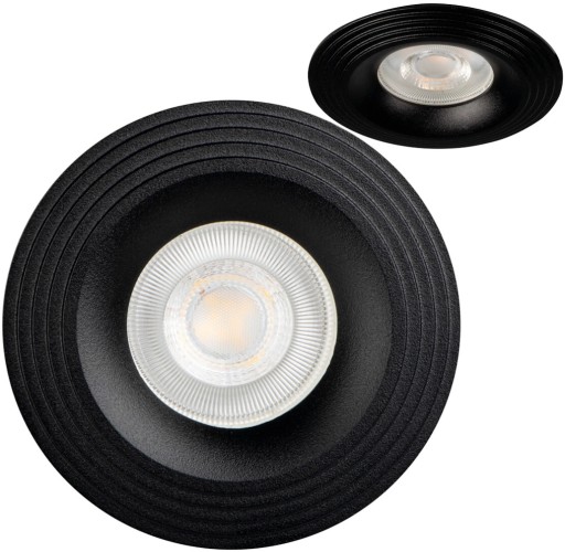 Kanlux LED stropný ozdobný krúžok 10W GU10 LIGLO DSO Čierny