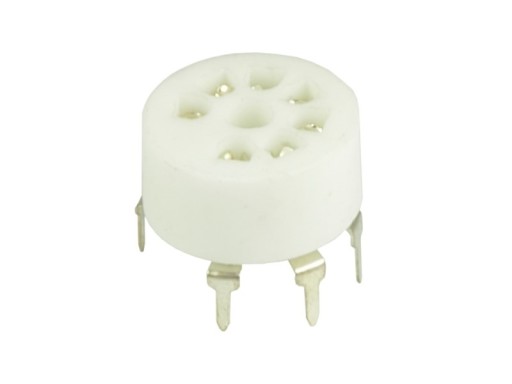 ZÁSUVKA KERAMICKÁ 7PINOVÁ PCB10 HEPTAL 6Z4 EC92